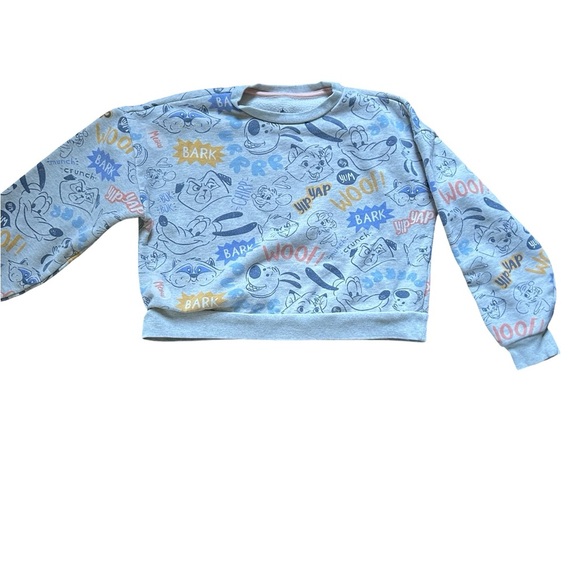 Disney Parks Dog Print Sweatshirt XS – Pre-Loved Cozy Pullover - Picture 1 of 7